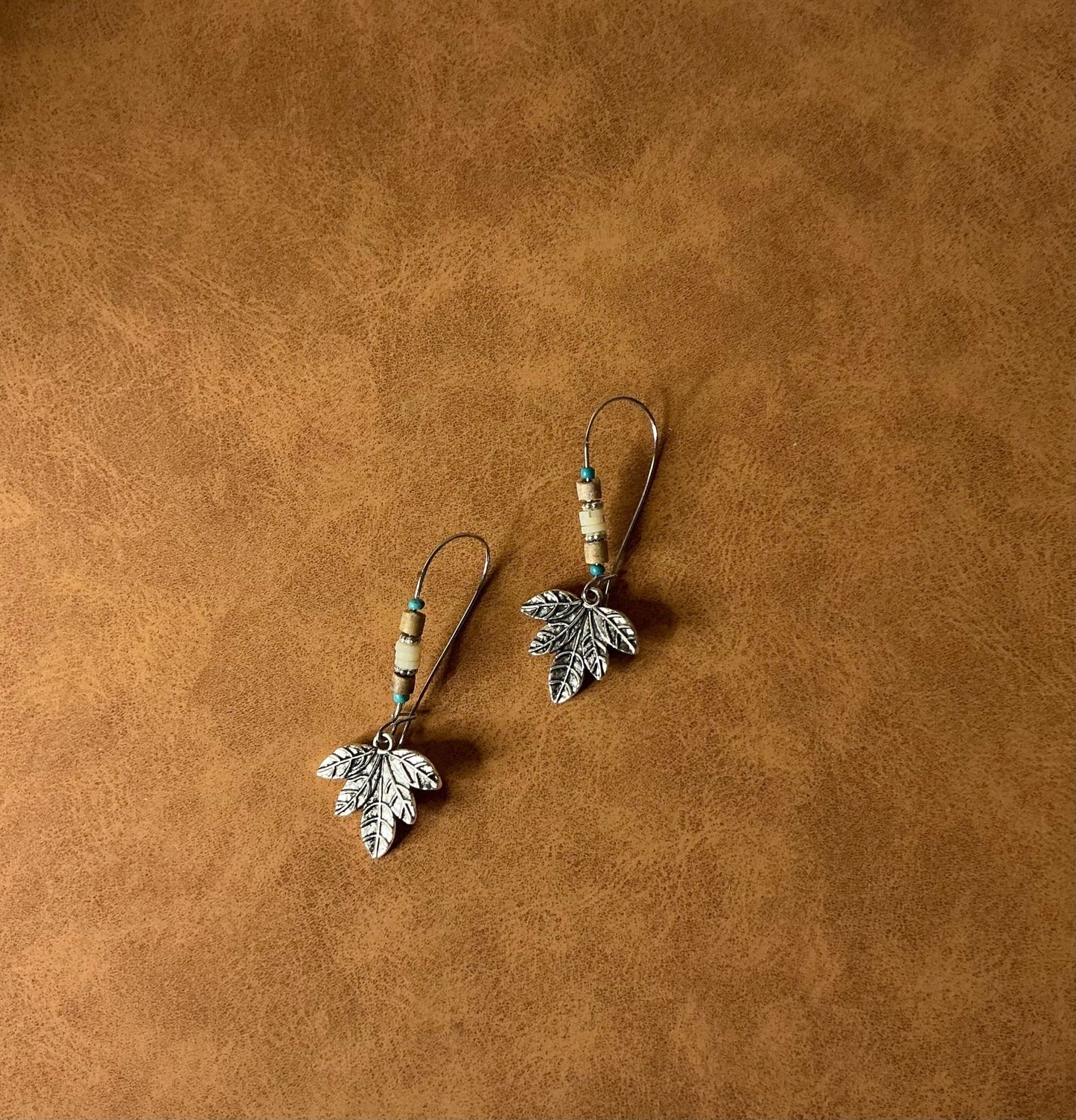 Silver Willow leaf earrings - Panda WillIow Studio