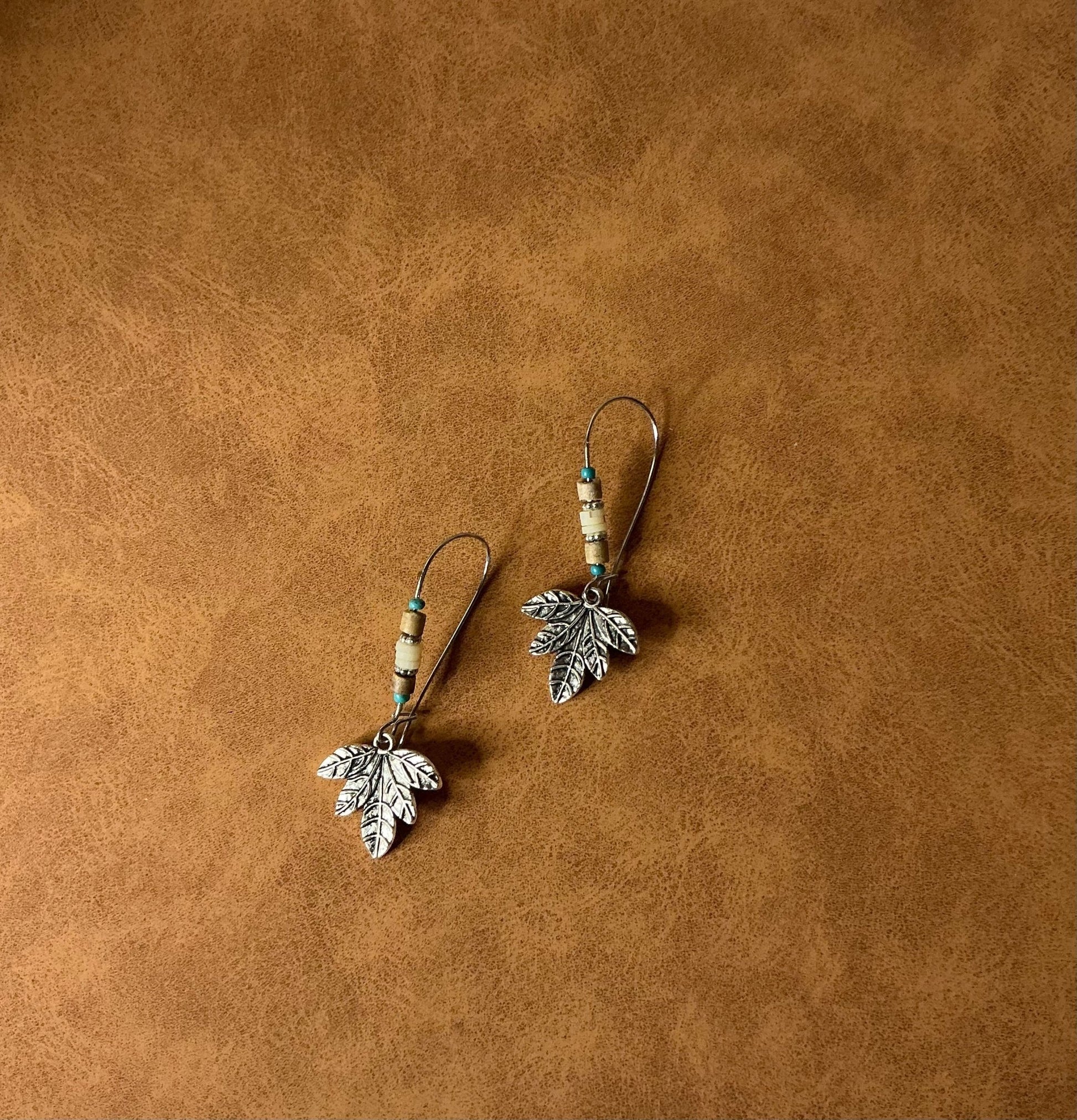 Silver Willow leaf earrings - Panda WillIow Studio