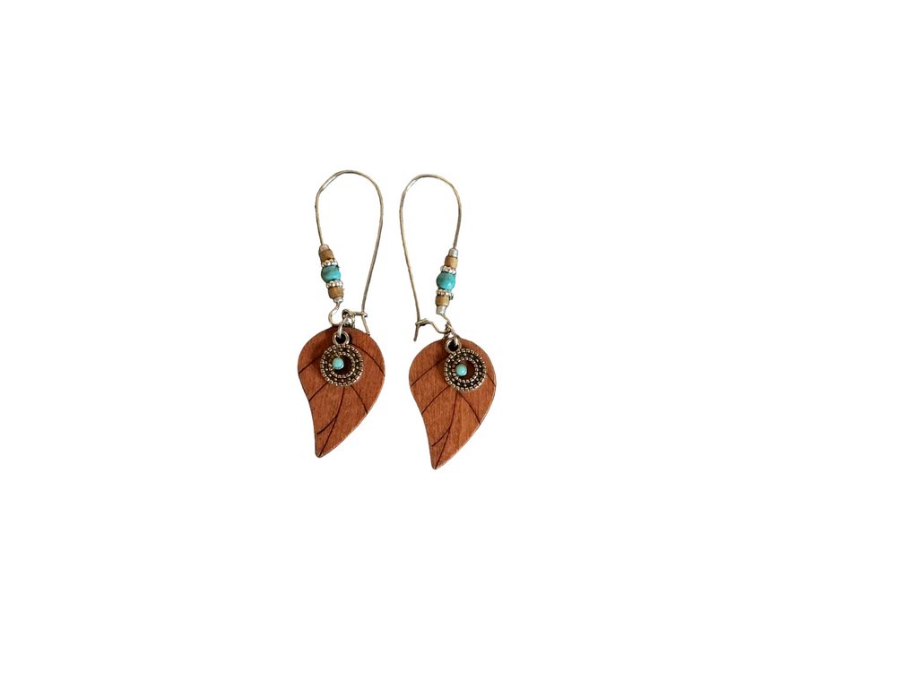 Woodland Charm Leaf Earrings