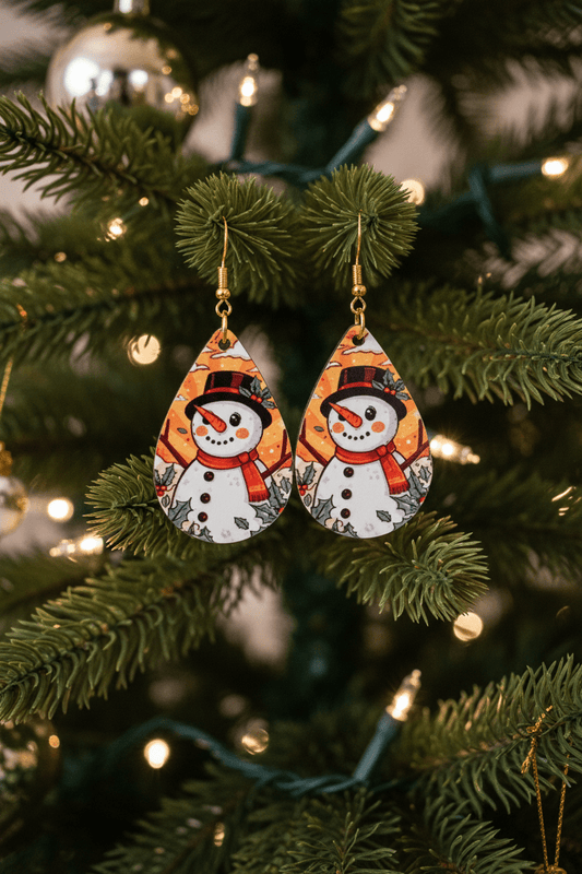 Classic Snowman Earrings - Panda WillIow Studio
