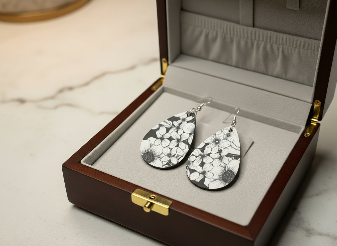 Classic Bloom Teardrop Earrings