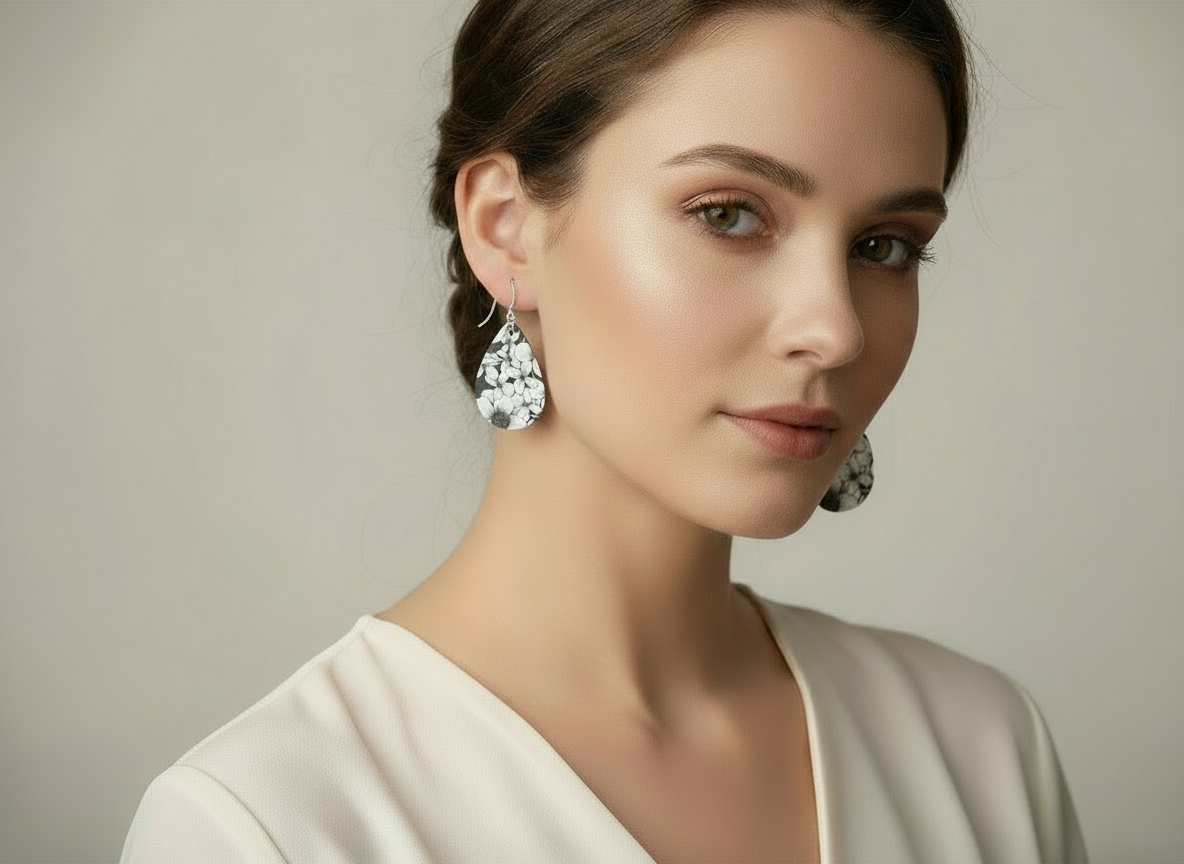 Classic Bloom Teardrop Earrings